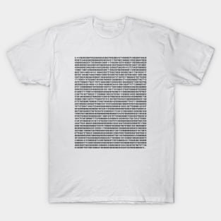 DIGITS OF PI (BOX) T-Shirt